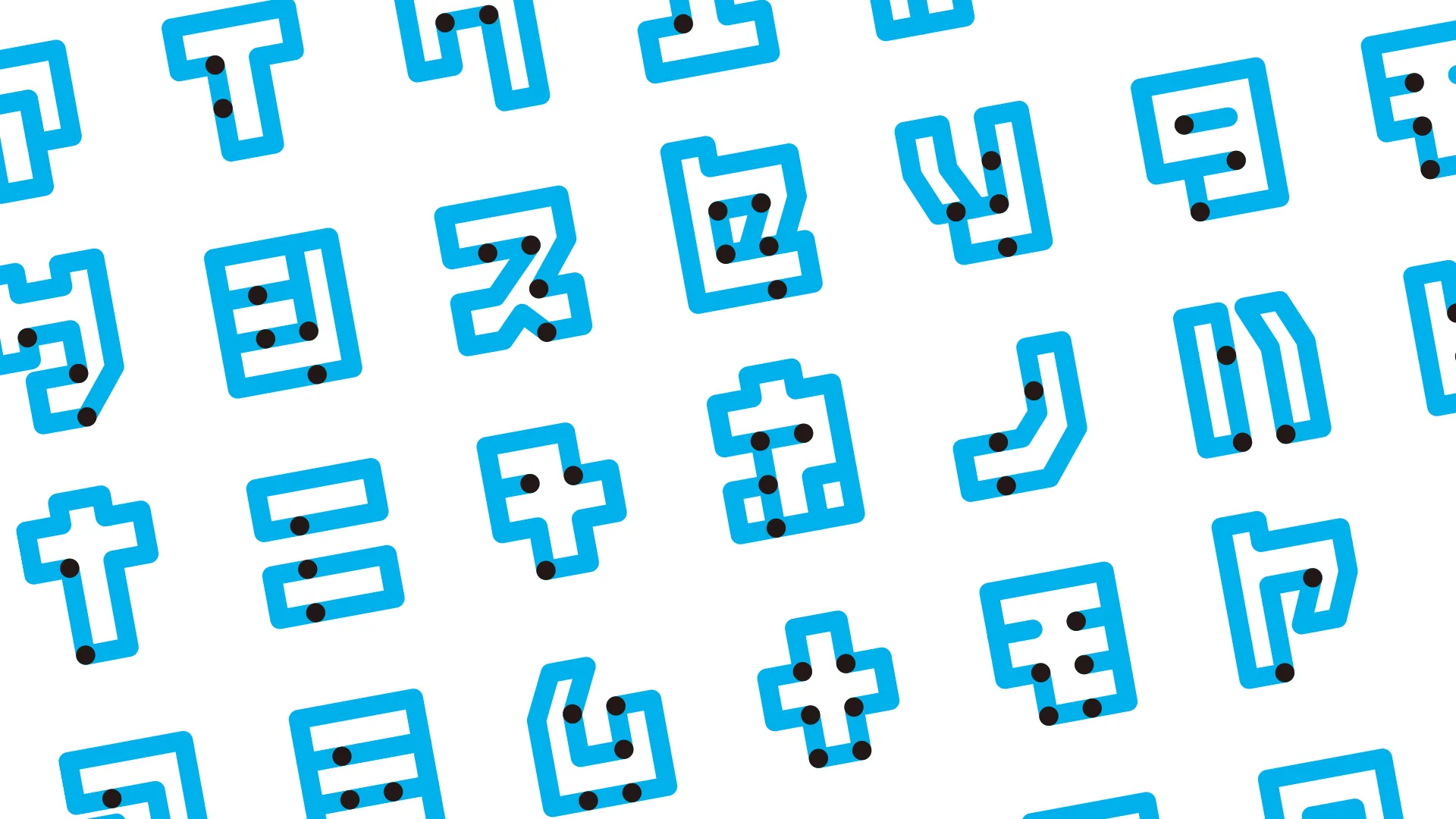 Braille Neue Outline の書体見本